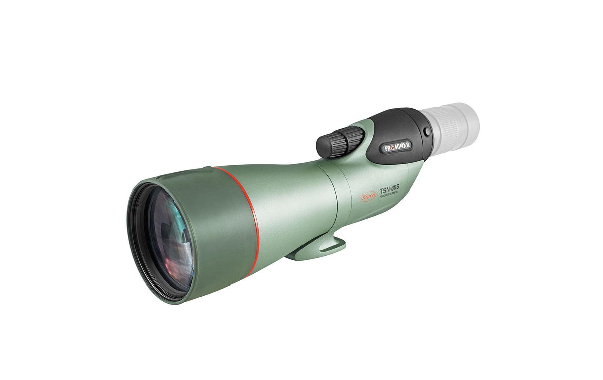 Kowa TSN-88S – Durchmesser 88 mm, Länge 326 mm, 1,46 kg, wasserfest, grün