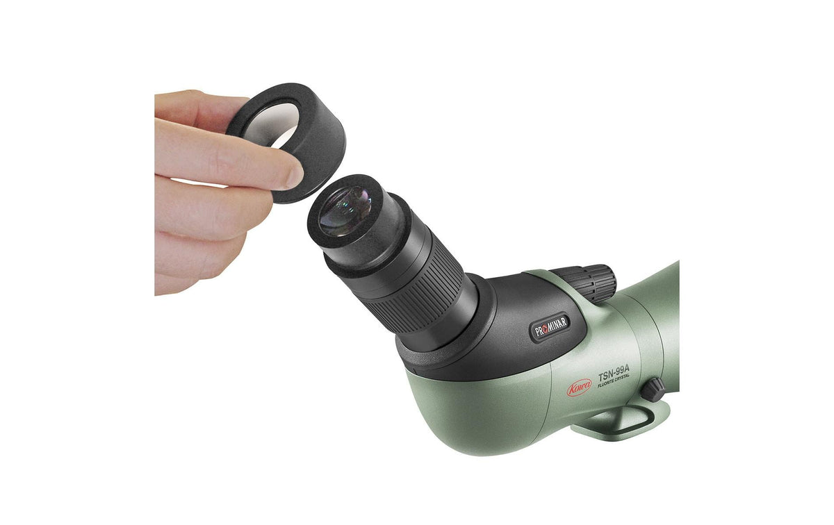Kowa TSN-CV88A Okularschutz – Twist-Up, mit Schutzglas – Schwarz