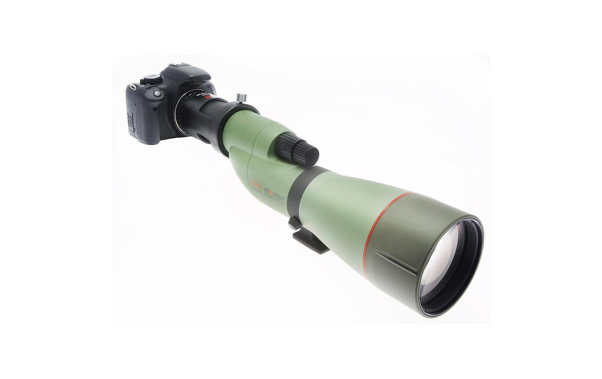 Kowa TSN-PA7 Objektivadapter – Länge 85 mm, Durchmesser 8 mm – für Canon, Nikon, Olympus u. a. – Schwarz