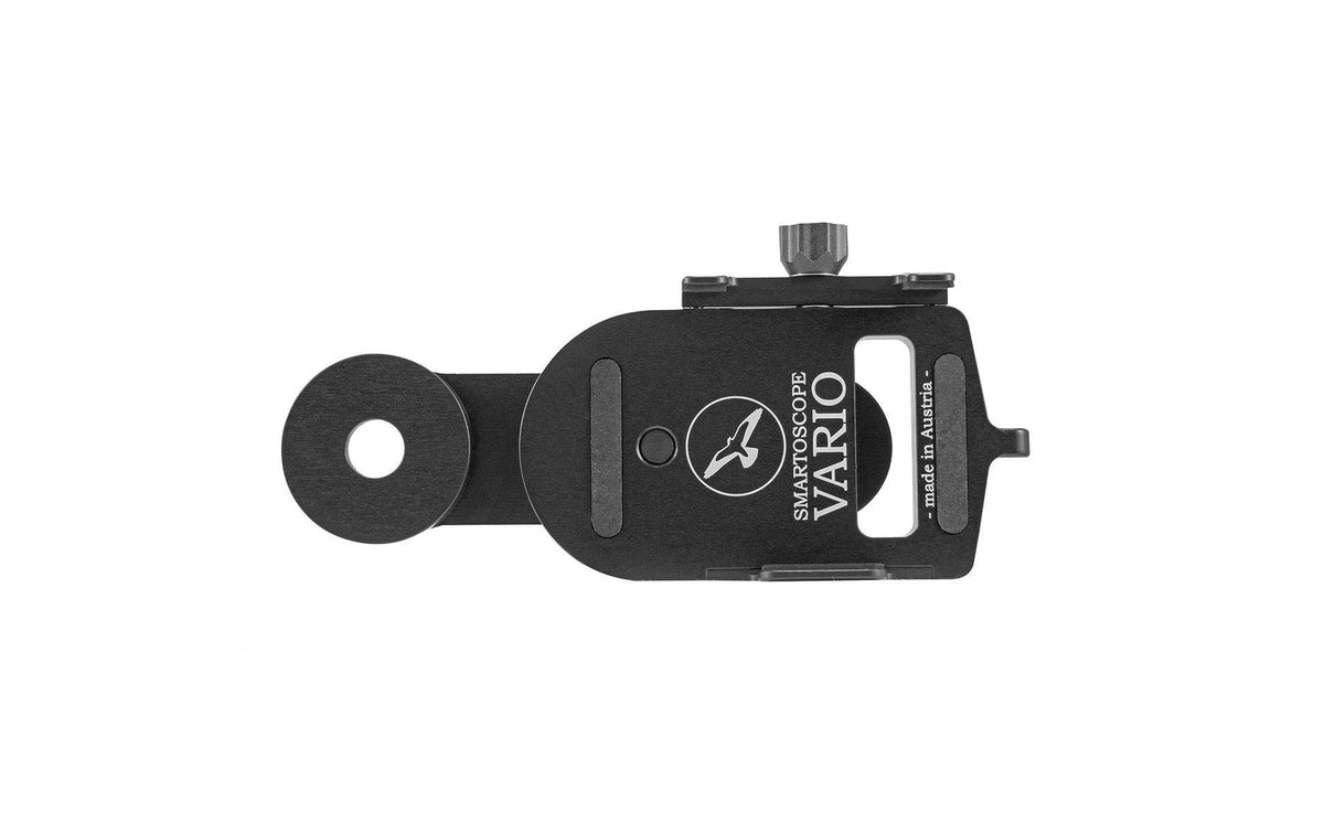 Kowa Vario-Adapter – Spezial-Zubehör – für Smartphones – Aluminium, 120 mm – Schwarz/Silber
