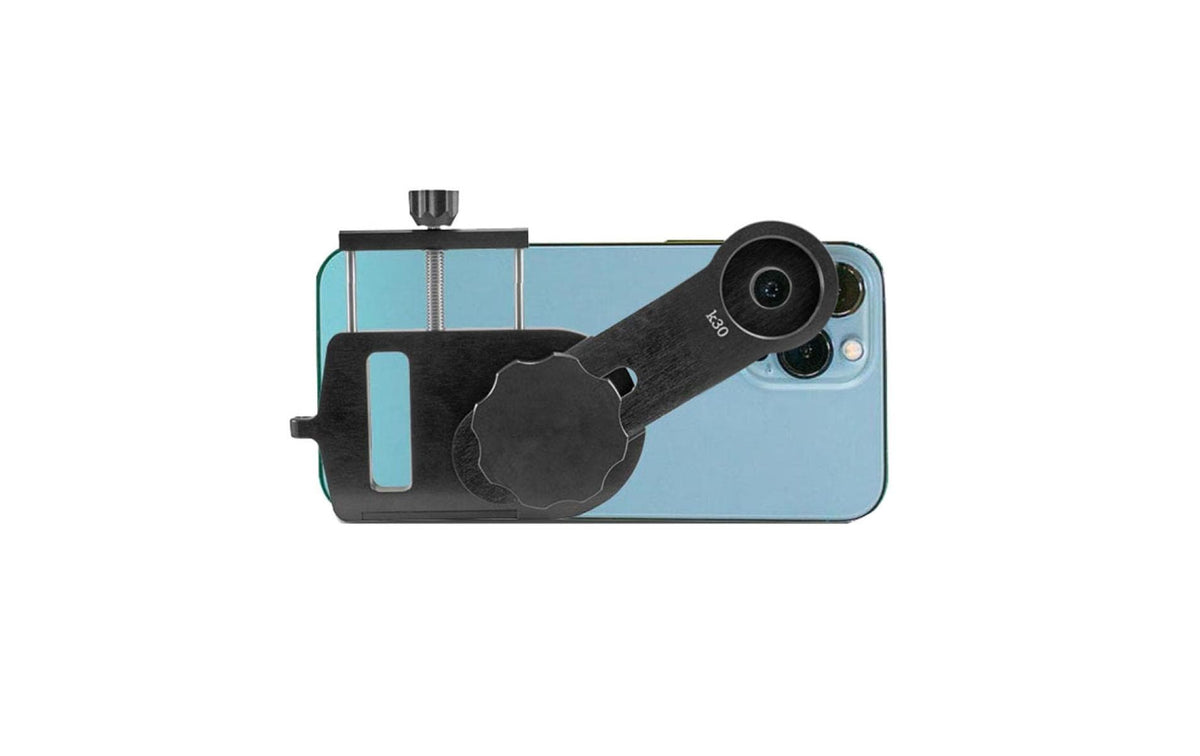 Kowa Vario-Adapter – Spezial-Zubehör – für Smartphones – Aluminium, 120 mm – Schwarz/Silber