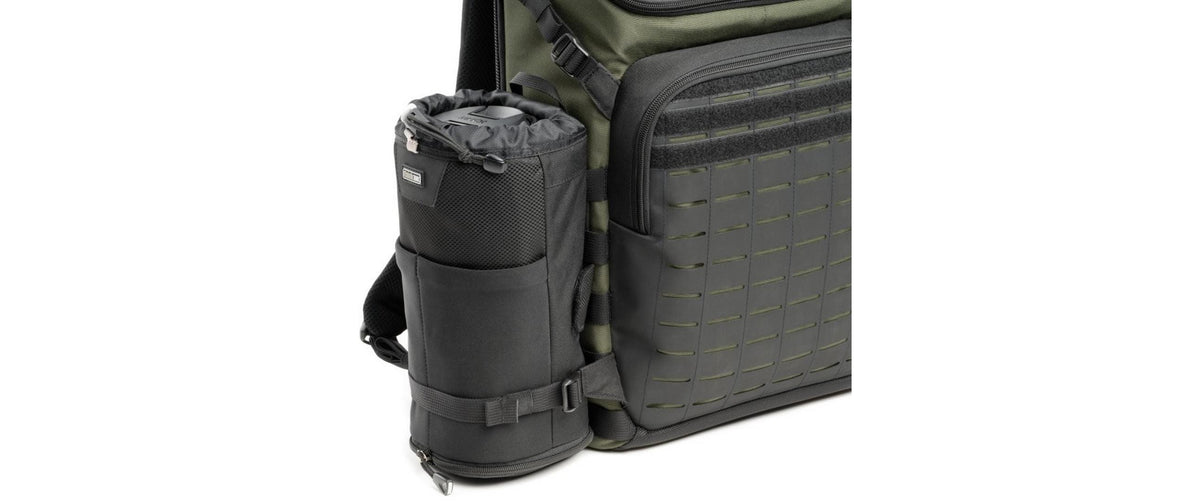 Think Tank DarkLight Kamerarucksack – 20 l, 2 Kameras, 5 Objektive – für DSLR & spiegellose – Dunkelgrün