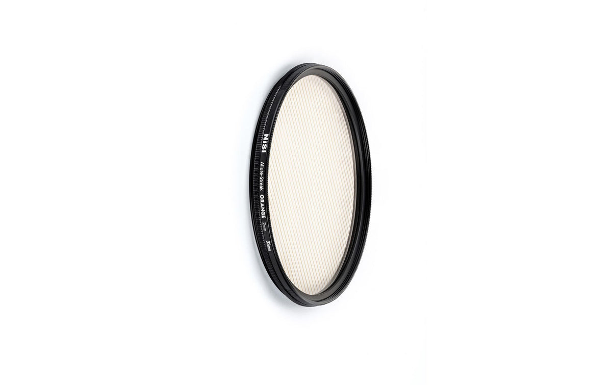 Nisi Allure-Streak Effektfilter – 77 mm, 2 mm – für Kameras mit 77 mm Filtergewinde – Orange