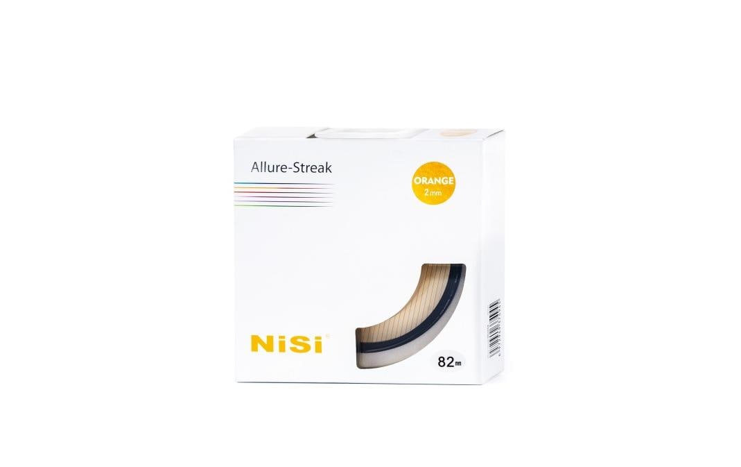Nisi Allure-Streak Objektivfilter – Effektfilter – für Objektive mit 72 mm Filtergewinde – Orange