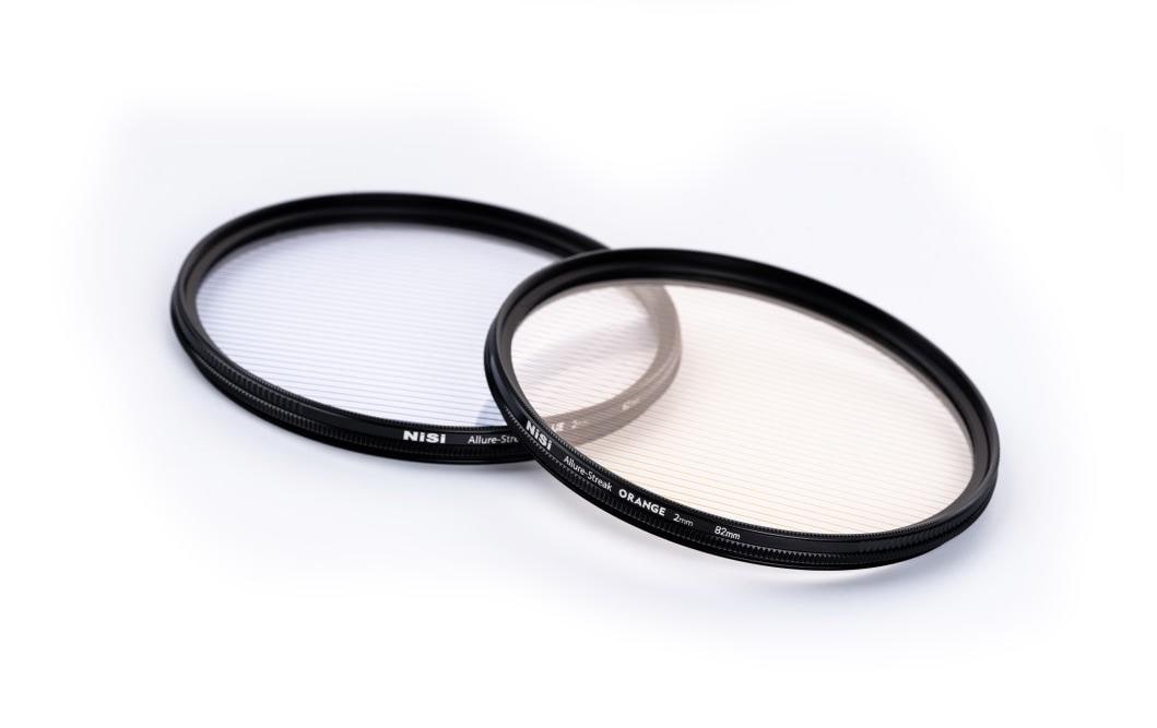 Nisi Allure-Streak Objektivfilter – Effektfilter – für Objektive mit 72 mm Filtergewinde – Orange