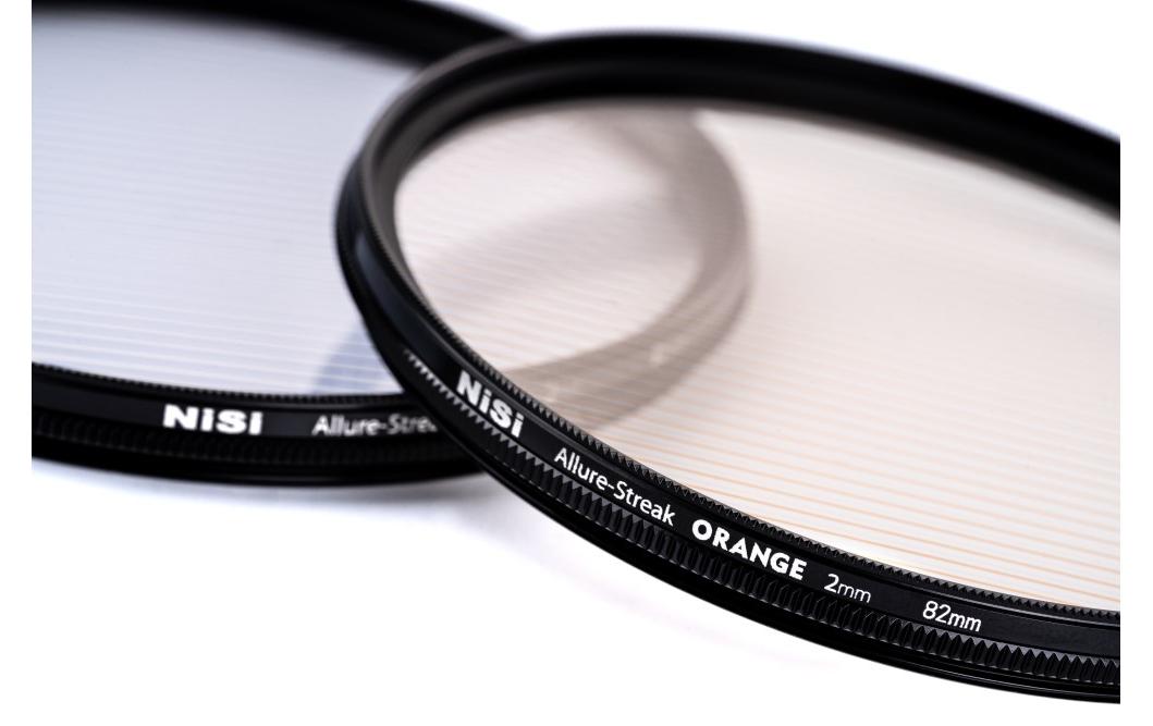Nisi Allure-Streak Effektfilter – 77 mm, 2 mm – für Kameras mit 77 mm Filtergewinde – Orange