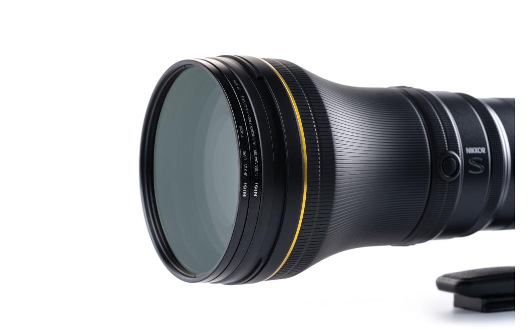 NiSi UHD UV L395 UV-Filter – 40 mm, Nano-Multilayer-Beschichtung – für Nikkor Z 800 mm F6.3 VR S