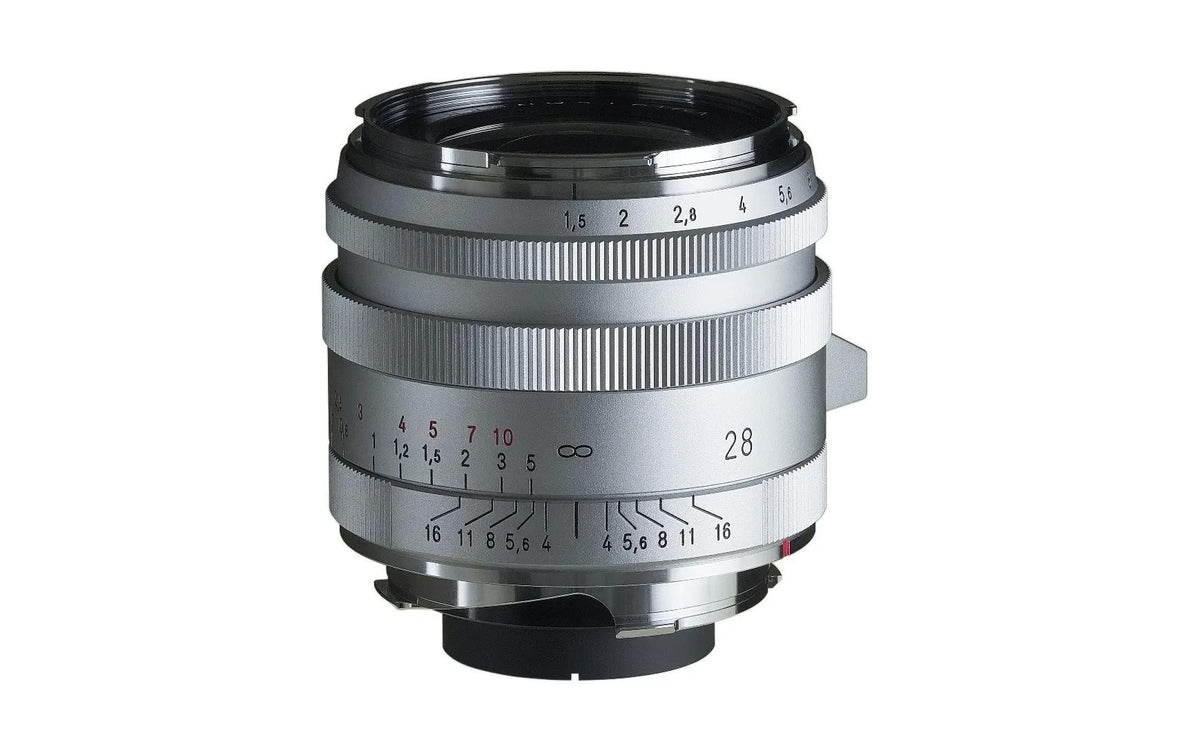 Voigtländer Nokton I Vintage Line 28 mm Leica M Objektiv – f/1.5 – manuell – Silber
