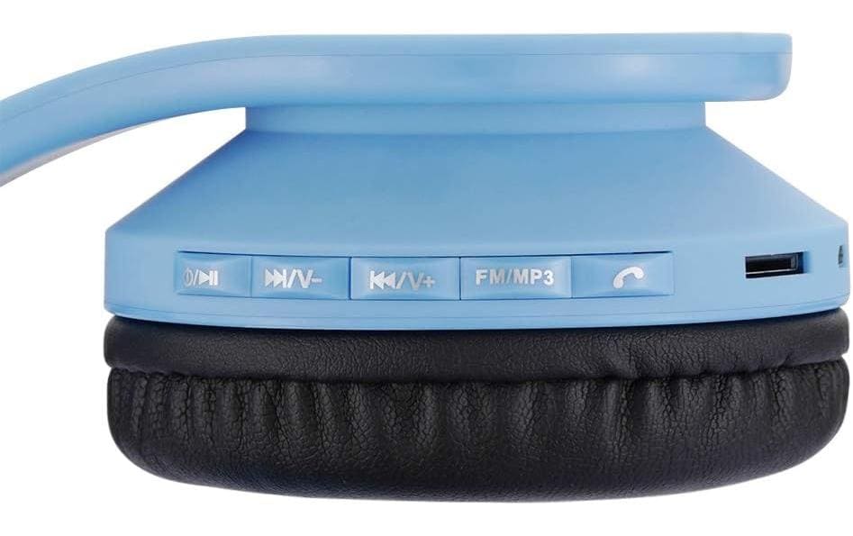 Powerlocus P1 Kinderkopfhörer – On-Ear, BT 5.3, 3,5 mm Klinke, Blau/Schwarz