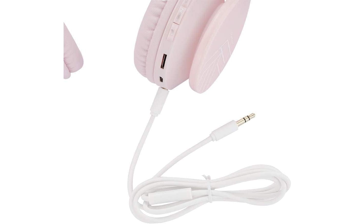 PowerLocus P1 Kinderkopfhörer – Over-Ear, BT 5.3, Rosa