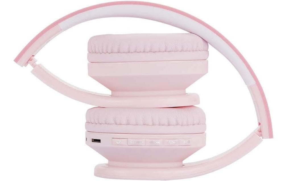 PowerLocus P1 Kinderkopfhörer – Over-Ear, BT 5.3, Rosa