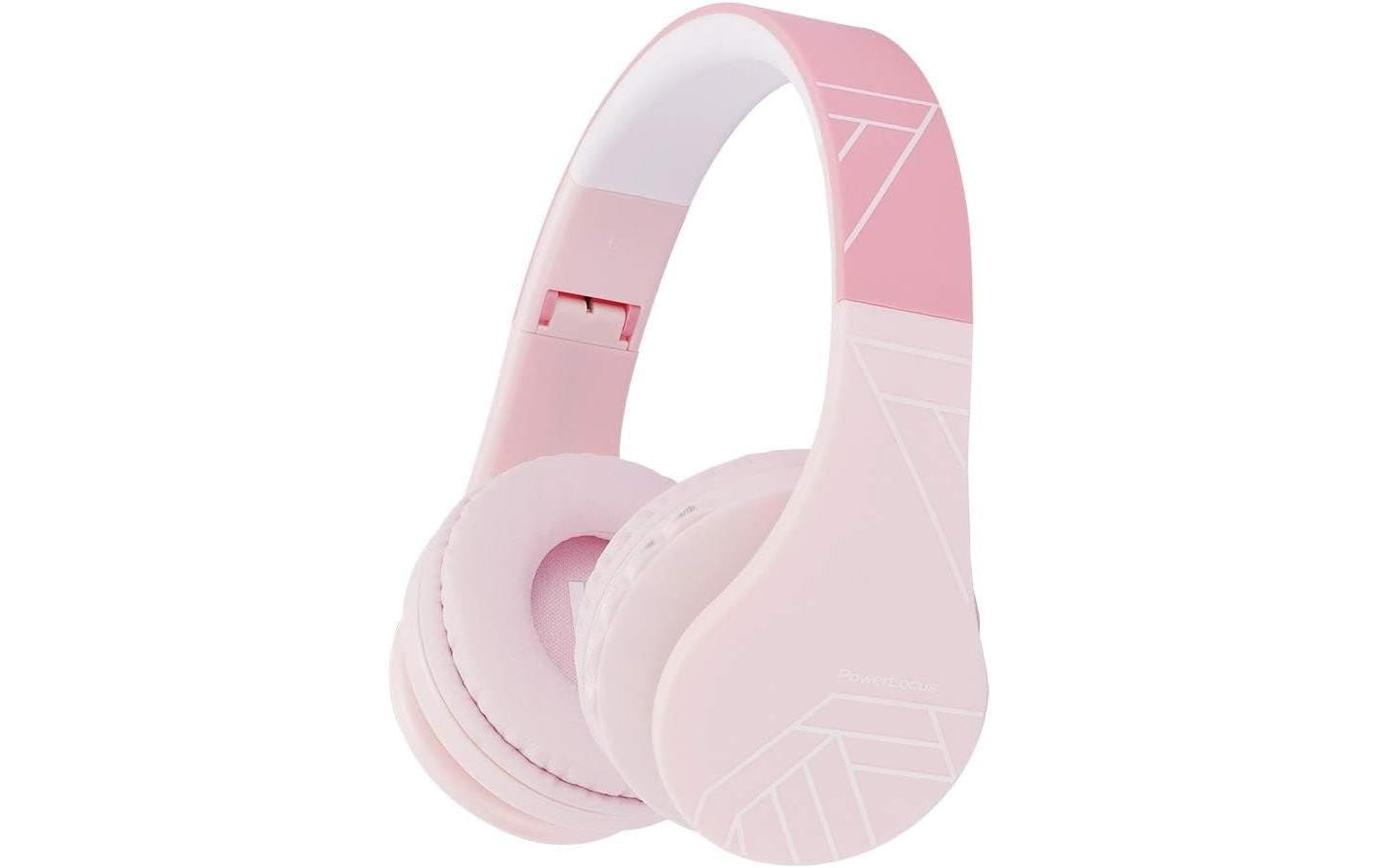 PowerLocus P1 Kinderkopfhörer – Over-Ear, BT 5.3, Rosa