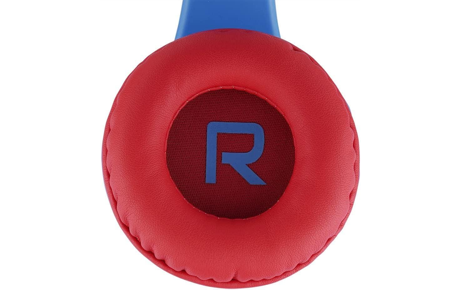 PowerLocus P1 Kids Kinderkopfhörer – Over-Ear, BT, USB-C, ANC, Blau/Rot