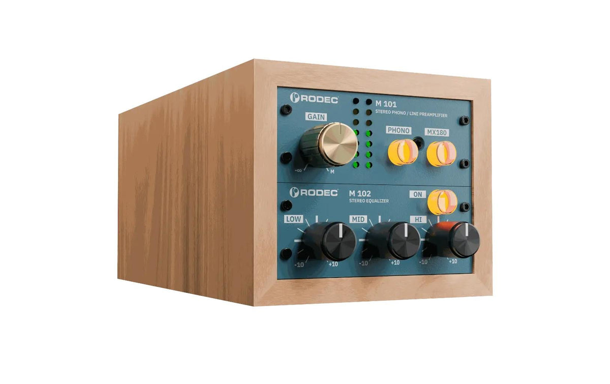 Rodec 01 – Audio-Adapter, Audio IN/OUT, Phono, Netzbetrieb, Blau