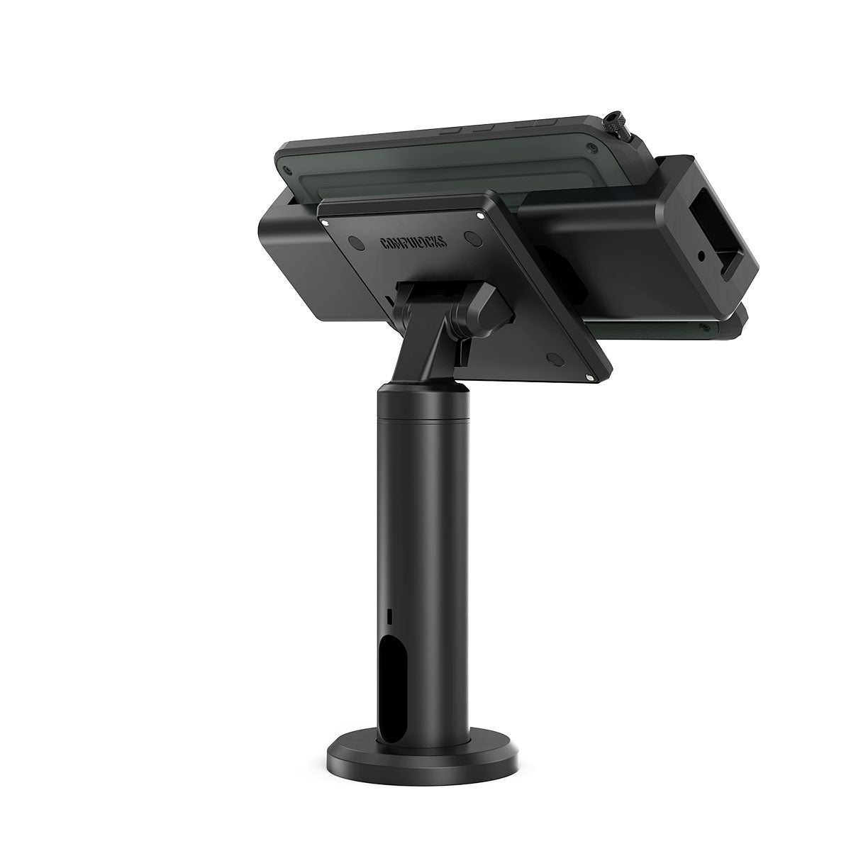 Compulocks Tablet-Ständer – für robuste Tablets 7–13" (Tiefe 0,44–0,61"), kippbar – Schwarz