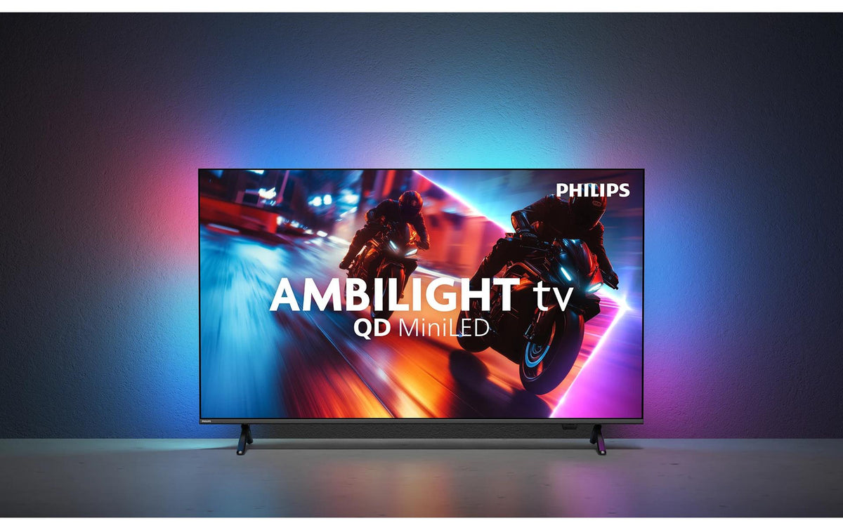 Philips 55MLED910/12 – 55" TV – 4K UHD – QD Mini-LED – Titan OS – 144 Hz – Dolby Vision, HDR10+