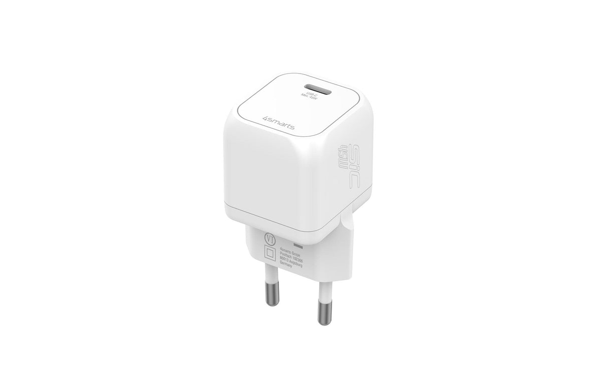 4smarts SiC USB-Ladegerät 45 W – USB-C×1 – Weiss