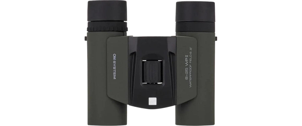Om system Olympus Kompaktfernglas WP II – 8×25 mm, grün