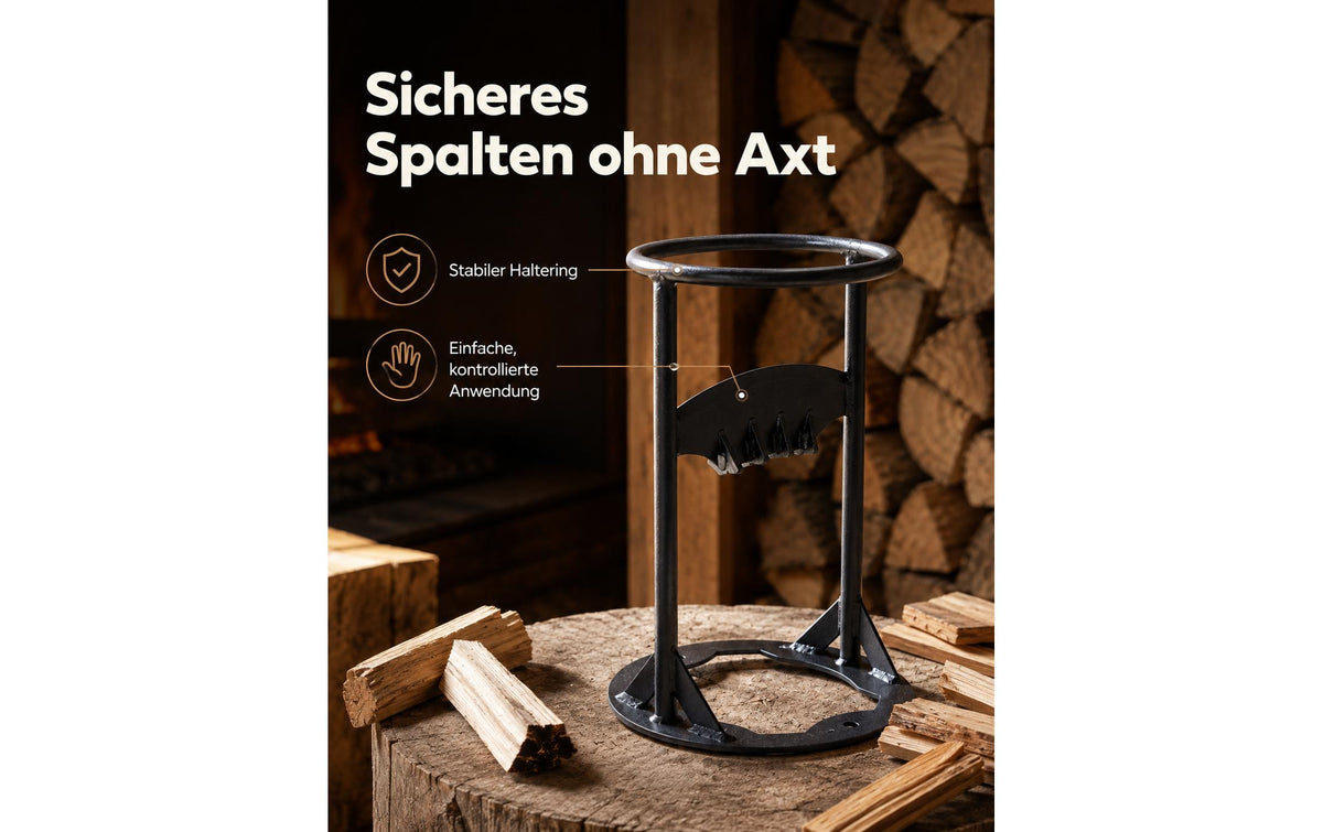 Yardkit Holzspalter, max. Spaltdurchmesser 160 mm, max. Spaltgutlänge 250 mm