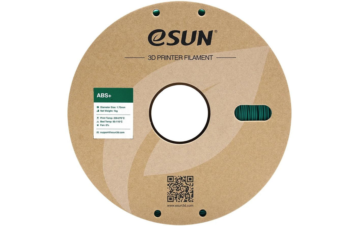 eSUN 3D-Drucker-Filament ABS 1,75 mm Grün, 1 kg – für Bambu Lab P1P/X1, Voron 2.4, Raise3D und andere