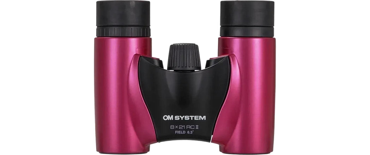 Om system Olympus Kompaktfernglas Slim RC II – 8×21 mm, magenta