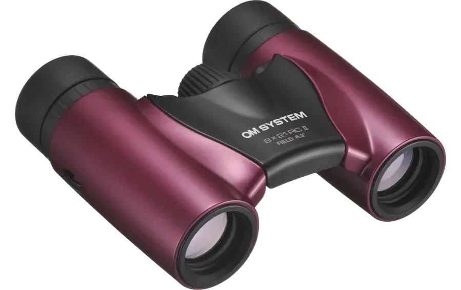 Om system Olympus Kompaktfernglas Slim RC II – 8×21 mm, magenta
