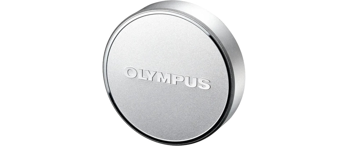 Om system Olympus LC-48B Frontdeckel – 48 mm – für Olympus, Micro Four Thirds – Schwarz/Silber