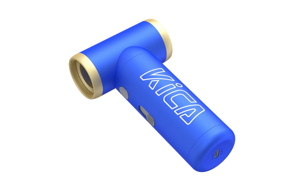 KICA Handventilator Jet Fan 2S Vacuum Kit – 1100 mAh, 3,5 h, Blau