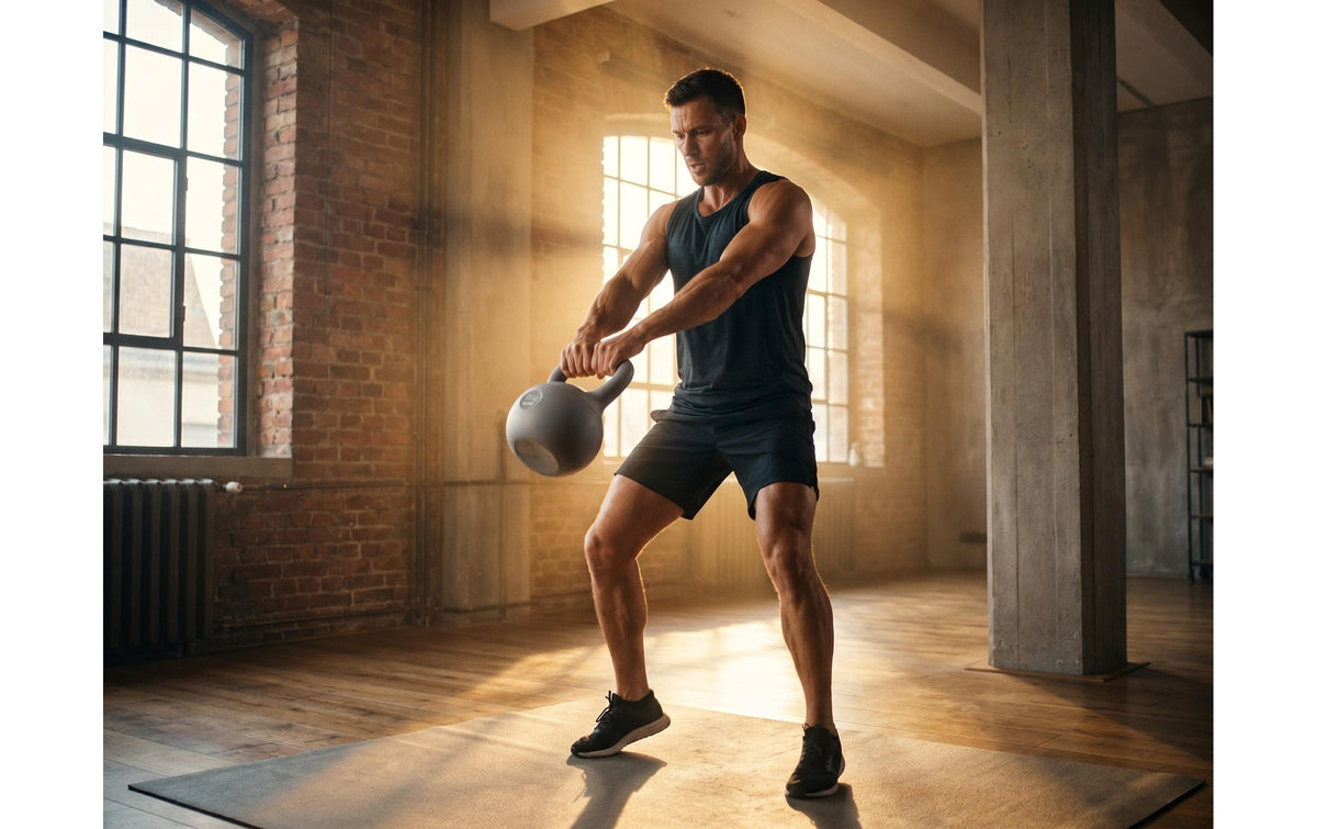 KOOR Paalla Soft Kettlebell – 10 kg – 21,5 × 31 × 21,5 cm – PVC, Sand
