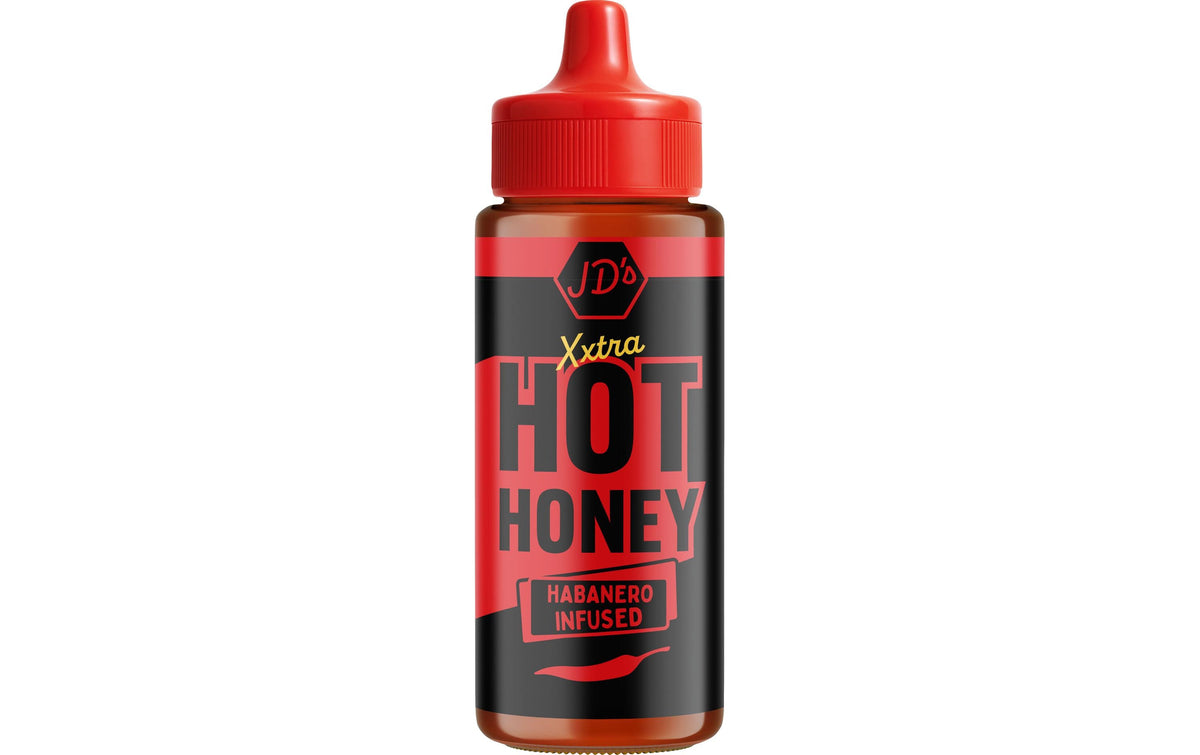 Jd's honey JD's Hot Honey Chilisauce Habanero Xxtra Hot, Vegetarisch – 260 g
