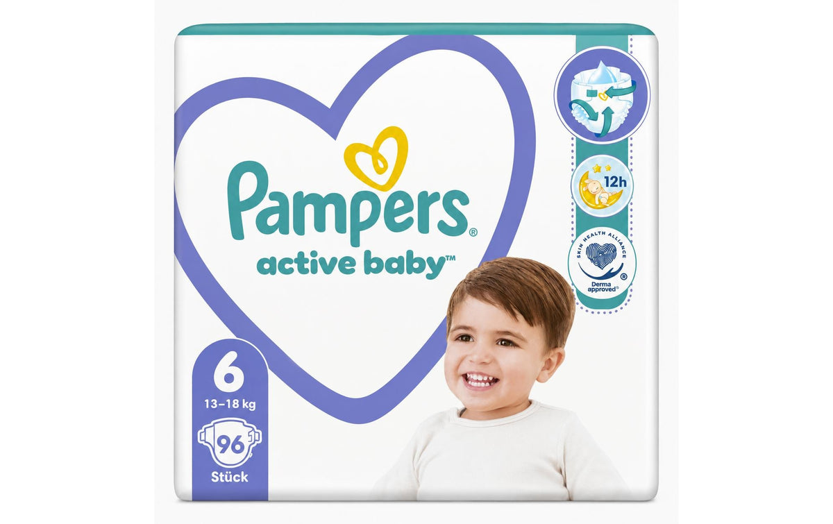 Pampers Windeln Gr. 6 – 13–18 kg, 96 Stk