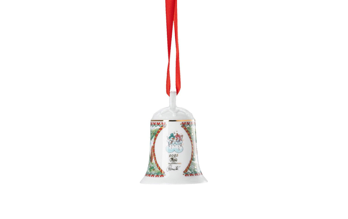 Hutschenreuther Weihnachtsschmuck – Ø 5,3 × 7,5 cm – Porzellan, Mehrfarbig