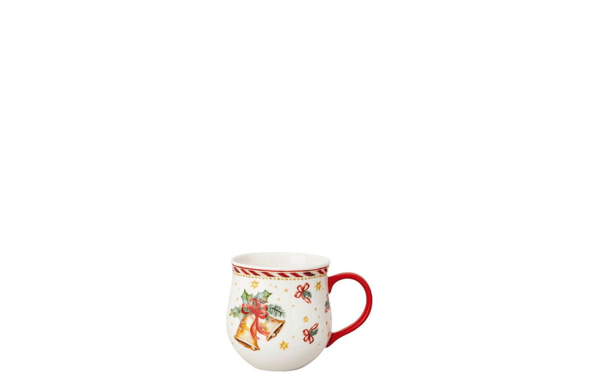 Hutschenreuther Weihnachtstasse Glocke – 450 ml, Ø 9,6 cm, H 9,7 cm, Porzellan, spülmaschinenfest