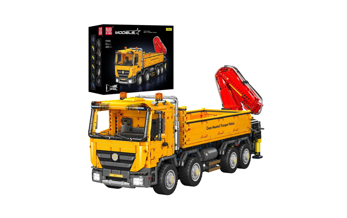 Mould king Kranwagen – 4012-teilig – 20,5×28,4×68 cm – ab 14 Jahren – Kunststoff, schwarz/mehrfarbig