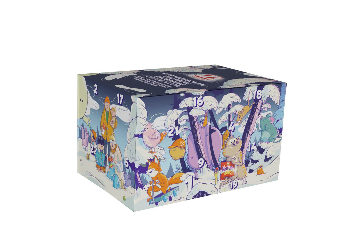 Zweifel Adventskalender Chips Mix – 24 Stück, 1,401 kg