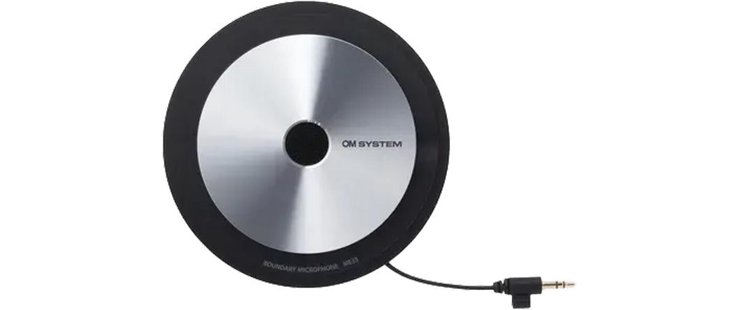 Om system Olympus ME-33 Konferenzmikrofon – 3,5 mm Klinke, Kabelgebunden, Omnidirektional – Schwarz/Silber