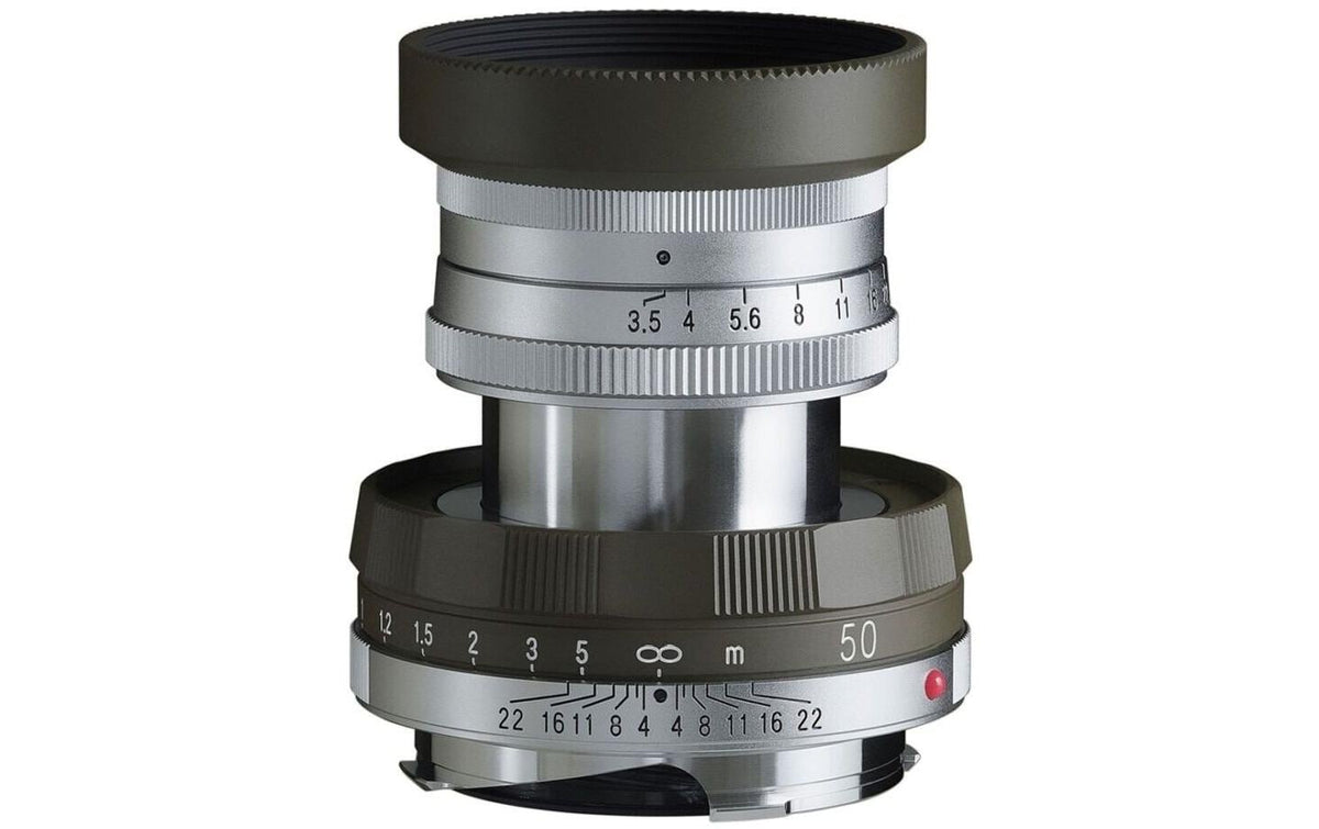 Voigtländer APO-Lanthar 50 mm f/3,5 Objektiv – Leica M Bajonett – Manuell – Olivgrün