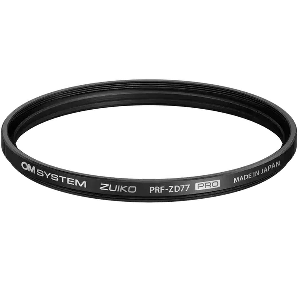 Om system Olympus PRF-ZD77 Pro Objektivfilter – 77 mm Schutzfilter, Glas/Aluminium – für M.Zuiko Digital ED 300 mm F4 IS