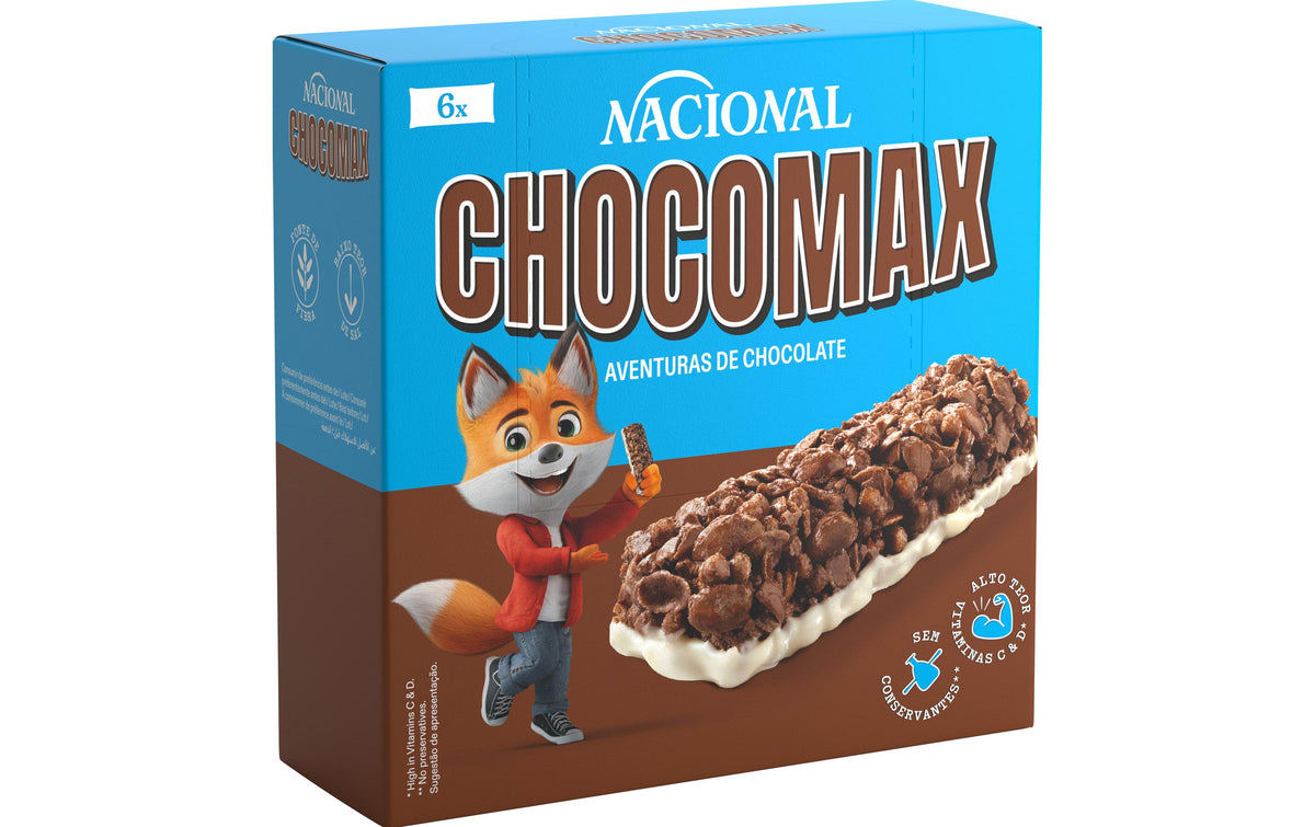 Nacional Chocomax Schokoladenriegel – Kakao – 120 g