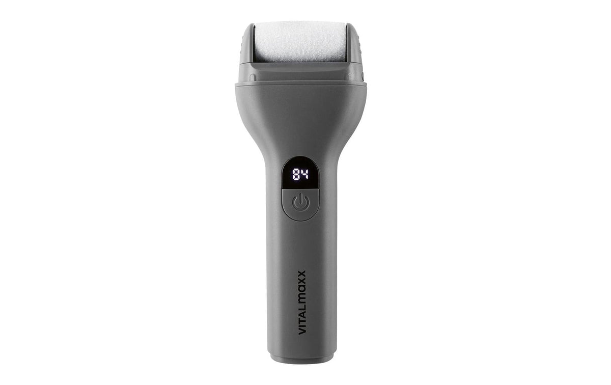 Vitalmaxx Hornhautentferner – für Füsse – USB, 5 V – 6,5 × 16,5 × 3 cm – Grau – Polycarbonat (PC)