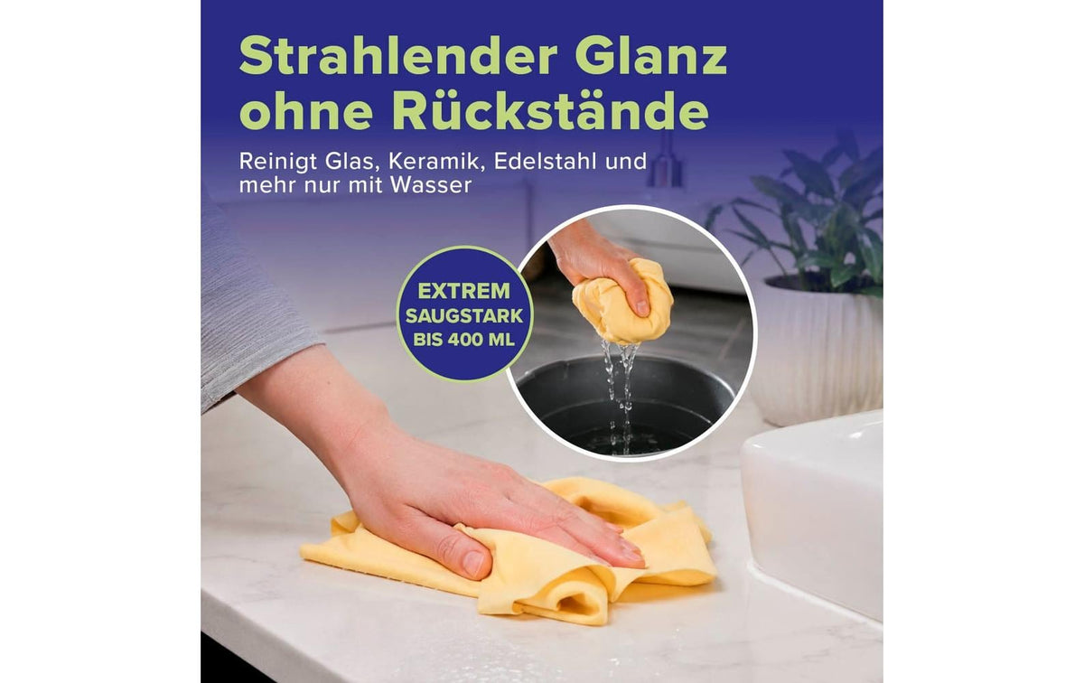 Lichterblitz Mikrofasertuch – Gelb – 66 × 43 cm – PVA
