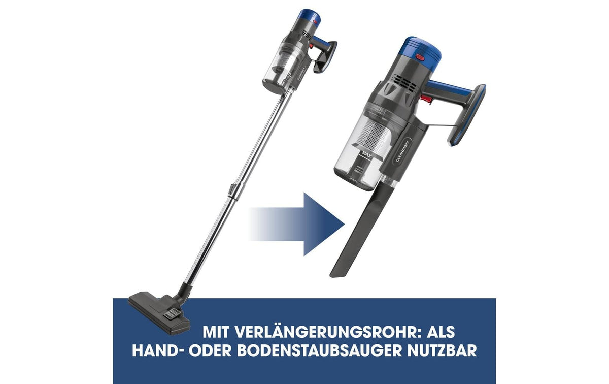 Cleanmaxx Akkustaubsauger – 35 min, 120 W, Behälter 0,80 l