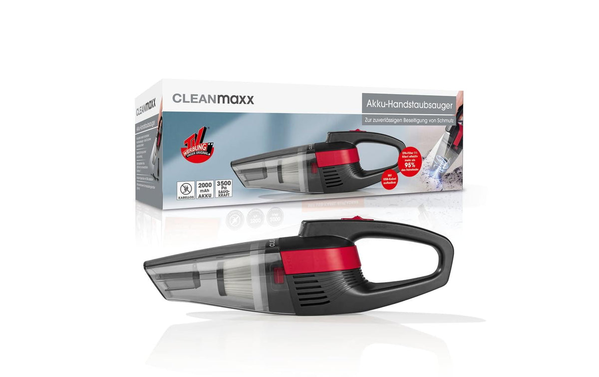 Cleanmaxx Akku-Handstaubsauger – 0,60 l, 7,4 V, 18 min