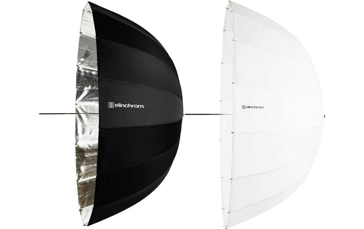 Elinchrom Reflexschirm 105 cm – Silber/Translucent – für 7 mm Schaft
