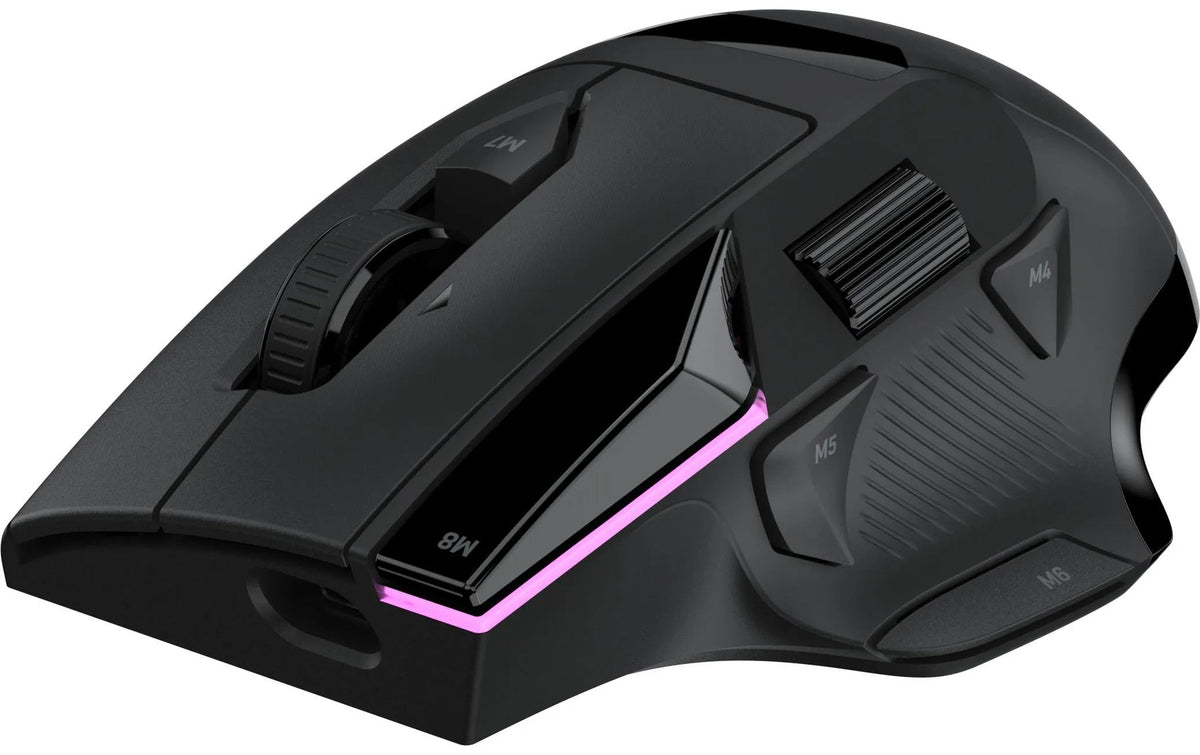 Turtle Beach Command Series MC5 – Gaming-Maus – Kabellos (Bluetooth/2,4 GHz), 30000 DPI, RGB-Beleuchtung, Rechtshänder