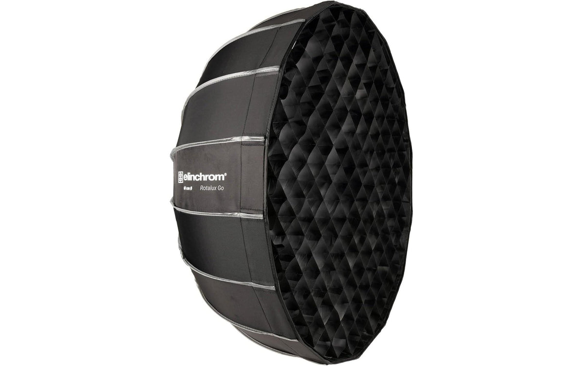 Elinchrom Rotalux Go Octa 60 cm (Ø) – Stoff – für Q-Mount, Profoto, Bowens usw. – Weiss/Schwarz