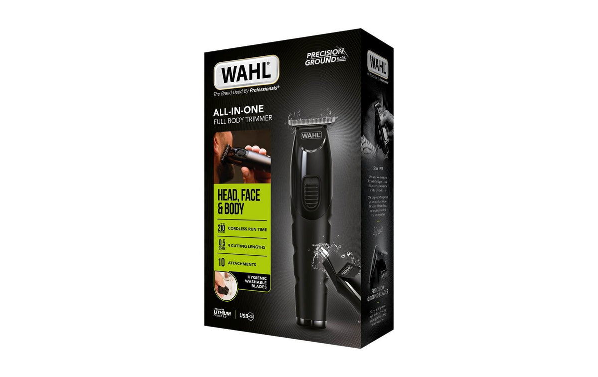 Wahl Körpertrimmer – Akku 210 min, 0,5–40 mm Schnittlänge, schwarz