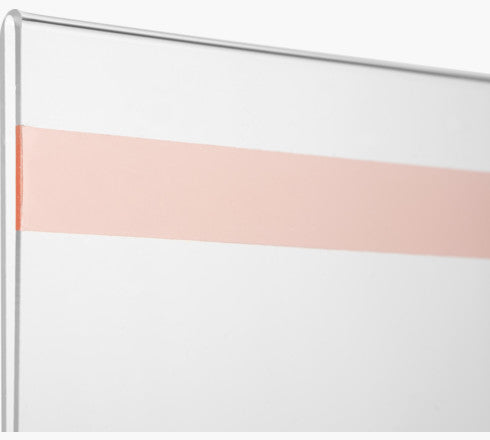 Exacompta Infotasche – für A4 – 1 Fach – quer – mit Löchern und Klebestreifen – transparent – Acryl