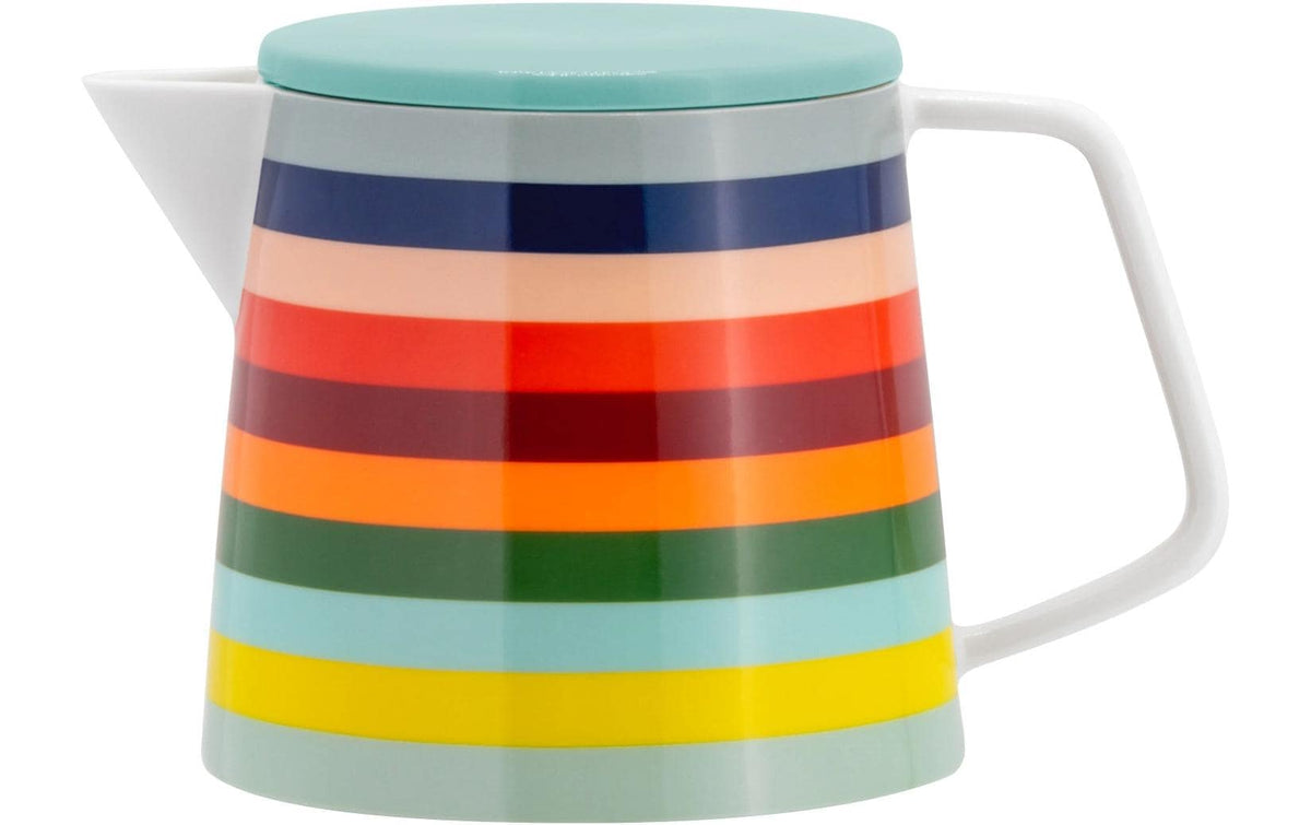 REMEMBER Teekanne Lorenzo – 1,2 l, Ø 14,6 cm, H 14,0 cm, Porzellan/Edelstahl, mit Edelstahlfilter