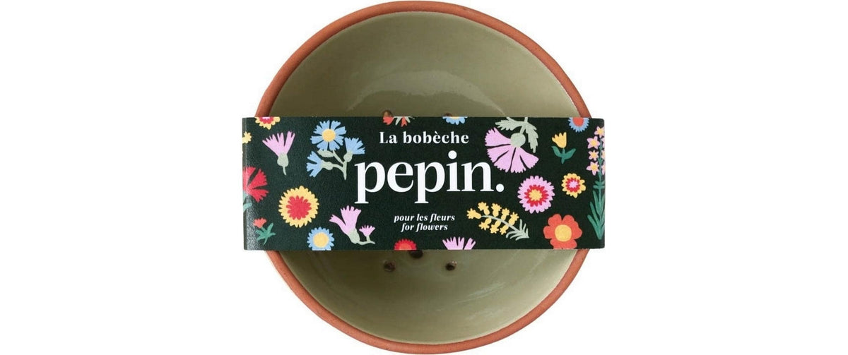 Pepin Waben Vase – Ø 10 × 3 cm – Keramik, Salbeigrün